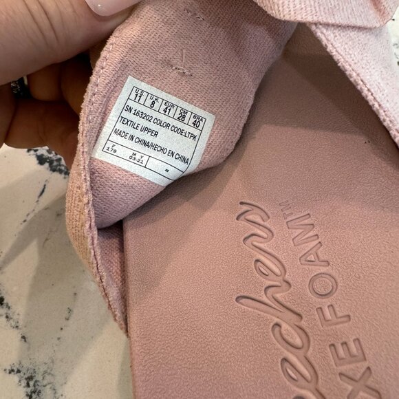 Sketchers Intergrades - Sweet Serene Platform Thong Sandals Light Pink Size 11 - Picture 5 of 6